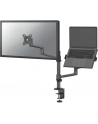 NEOMOUNTS BY NEWSTAR Laptop + Screen Desk Mount 17-27inch clamp+grommet 1 screen Black - nr 43