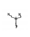 NEOMOUNTS BY NEWSTAR Screen Desk Mount 17-27inch clamp+grommet 2 screens Black - nr 16