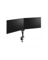 NEOMOUNTS BY NEWSTAR Screen Desk Mount 17-27inch clamp+grommet 2 screens Black - nr 23