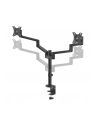 NEOMOUNTS BY NEWSTAR Screen Desk Mount 17-27inch clamp+grommet 2 screens Black - nr 26