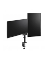 NEOMOUNTS BY NEWSTAR Screen Desk Mount 17-27inch clamp+grommet 2 screens Black - nr 2