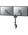 NEOMOUNTS BY NEWSTAR Screen Desk Mount 17-27inch clamp+grommet 2 screens Black - nr 32