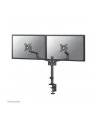 NEOMOUNTS BY NEWSTAR Screen Desk Mount 17-27inch clamp+grommet 2 screens Black - nr 39
