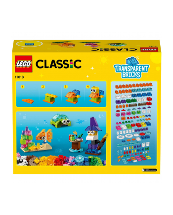 LEGO CLASSIC 4+ Kreat.przezroczyste klocki 11013
