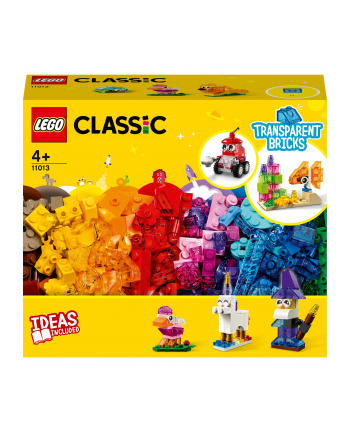 LEGO CLASSIC 4+ Kreat.przezroczyste klocki 11013