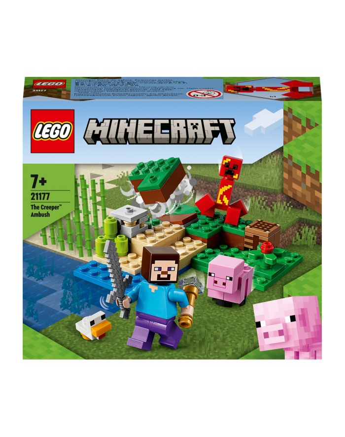 LEGO MINECRAFT 7+ Zasadzka Creepera 21177 główny