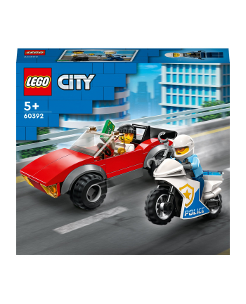 LEGO CITY 5+ Motocykl polic.pościg za samoch.60392