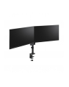 NEOMOUNTS BY NEWSTAR Screen Desk Mount 17-27inch clamp+grommet 2 screens Black - nr 8