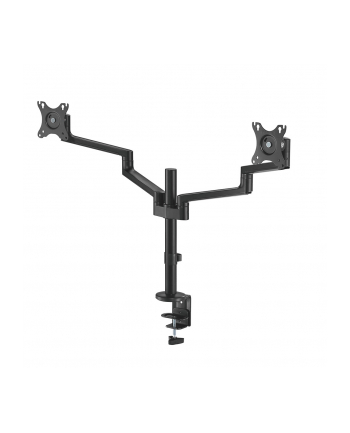 NEOMOUNTS BY NEWSTAR Screen Desk Mount 17-27inch clamp+grommet 2 screens Black