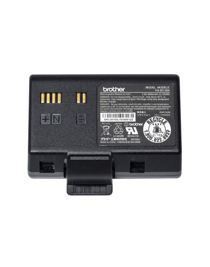 BROTHER PABT009 Rechargeable Li-ion battery RJ-3035B/3055WB główny