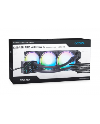 Alphacool Eisbaer Pro HPE Aurora 360 CPU AIO 360mm, water cooling (Kolor: CZARNY)