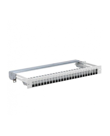 NETRACK patch panel keystone 19inch 24-porty FTP wysuwany szary nr 1