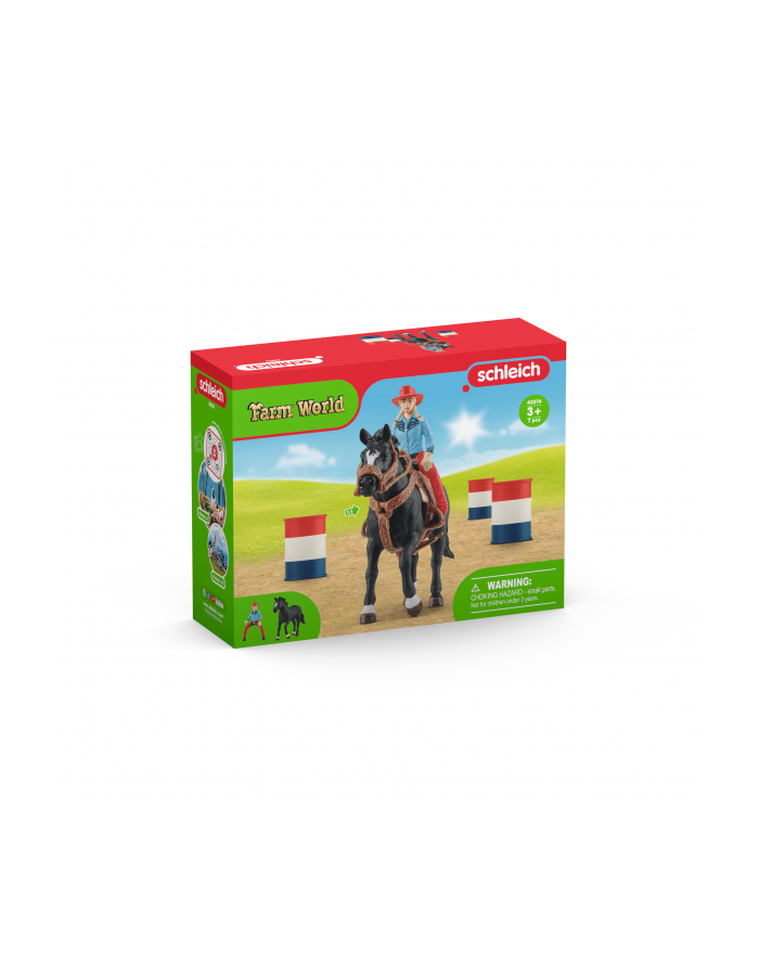 schleich SLH kowbojka i wyścig wokół beczek 42576 73734 główny