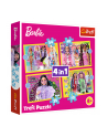 trefl PUZZLE 4w1 Wesoły świat Barbie/Mattel 34626 - nr 1