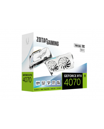 Karta graficzna ZOTAC GAMING GeForce RTX 4070 Twin Edge OC White 12GB GDDR6X