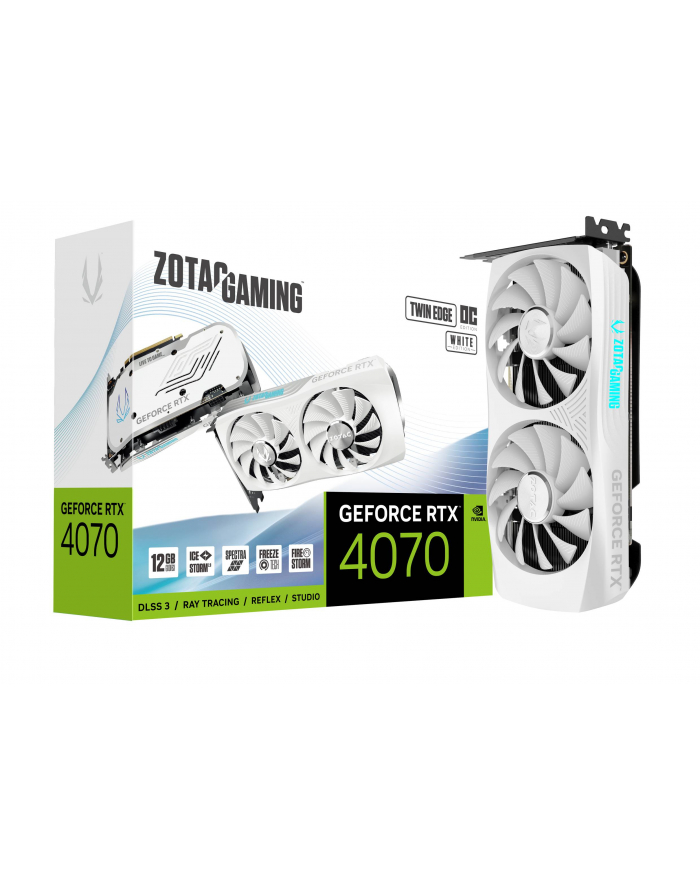 Karta graficzna ZOTAC GAMING GeForce RTX 4070 Twin Edge OC White 12GB GDDR6X główny