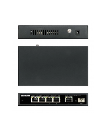 Intellinet Switch Gigabit 4X Rj45 Poe+, 1X Uplink, Slot Sfp (561822) nr 1
