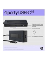 hewlett-packard Hub HP USB-C 4K 6G842AA 4 porty USB-C Czarny - nr 3