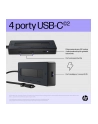 hewlett-packard Hub HP USB-C 4K 6G842AA 4 porty USB-C Czarny - nr 8