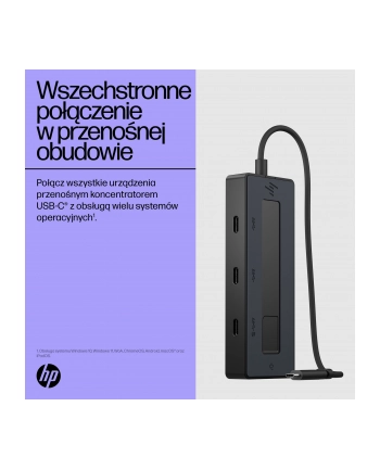 hewlett-packard Hub HP USB-C 4K 6G842AA 4 porty USB-C Czarny nr 2