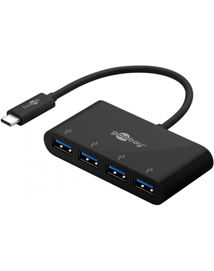 Goobay HUB USB Type-C 5000 Mbit/s Czarny (61073) główny