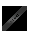 Taśma TCM91 9mm czarne na przezro. - nr 6