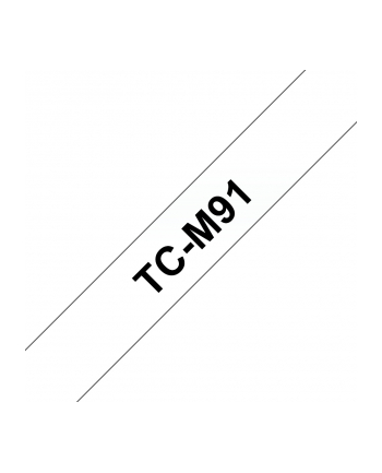 Taśma TCM91 9mm czarne na przezro.