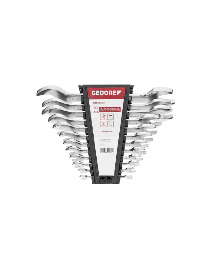 Gedore Red Zestaw Kluczy Płaskich Dwustronnych 632Mm 12Częściowy 3300961 główny