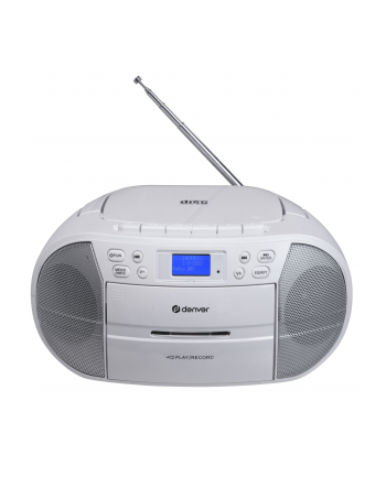 Denver TDC-280B Boombox z radiem FM/DAB+, CD, USB i odtwarzaczem kasetowym, biały