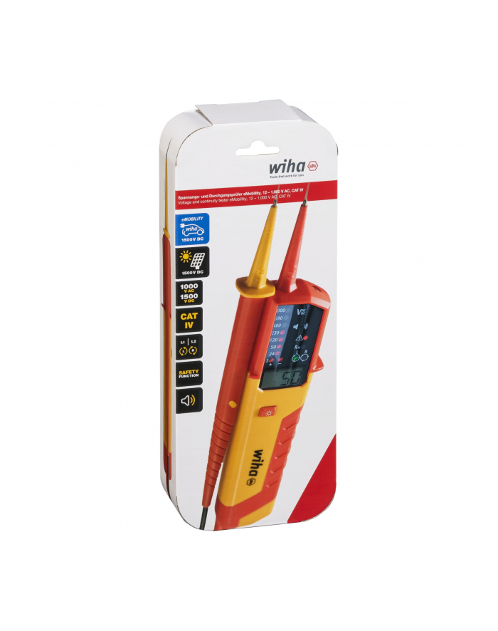 Wiha Tester Napięcia I Ciągłości Obwodu 12 – 1000 V Ac, Cat Iv 44319 główny