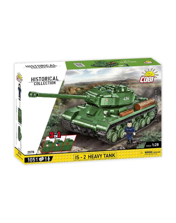 COBI 2578 Historical Collection WWII Ciężki czołg IS-2 1051 klocków główny