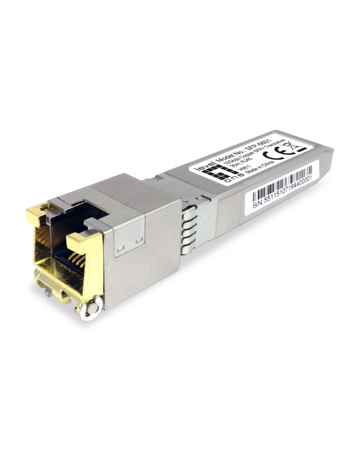 LEVELONE  SFP-6601 SFP+ TRANSCEIVER 10 GBPS MIEDŹ DO WŁÓKNA SZKLANEGO 30 M RJ45  () główny