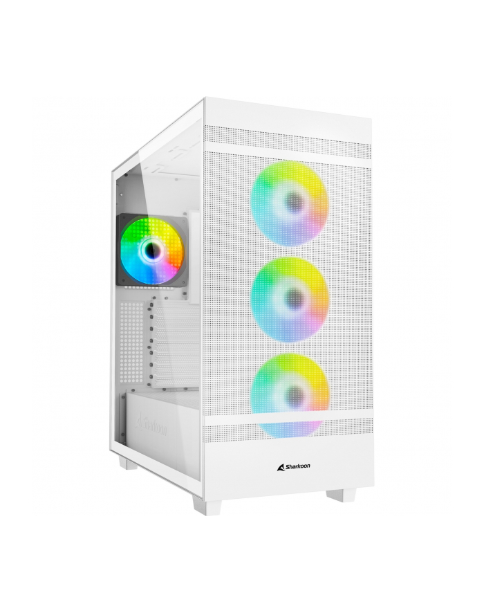 Sharkoon Rebel C50 RGB ATX Full Tower Biały główny