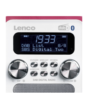 Lenco PDR051PKWH pink/white