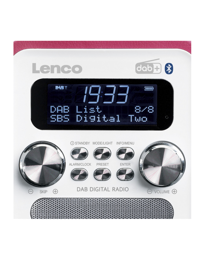 Lenco PDR051PKWH pink/white główny