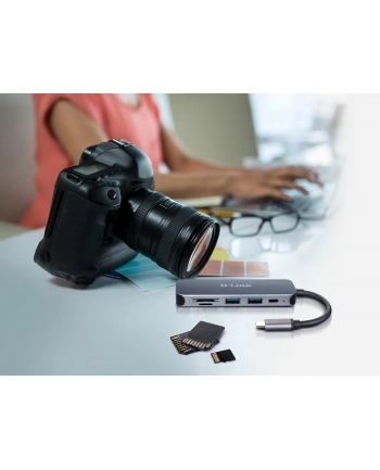 D-Link Hub Multiport USB-C USB 3.2 Gen 2 (USB 3.0) DUB-2325/E 5 Portów antracytowy (DUB2325E)