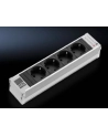 Rittal Dk 7856.100 Moduł Wtykowy D/Nl/A Schuko 4 Gniazda Bez Zabezpieczenia Przeciwprzepięciowego Aluminium Czarny 7856100 - nr 1