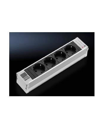Rittal Dk 7856.100 Moduł Wtykowy D/Nl/A Schuko 4 Gniazda Bez Zabezpieczenia Przeciwprzepięciowego Aluminium Czarny 7856100 nr 2