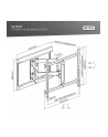 digitus Uchwyt ścienny do TV 37-80' max. obciążenie 60kg, VESA max. 600x400 z regulacją w pionie i poziomie - nr 6