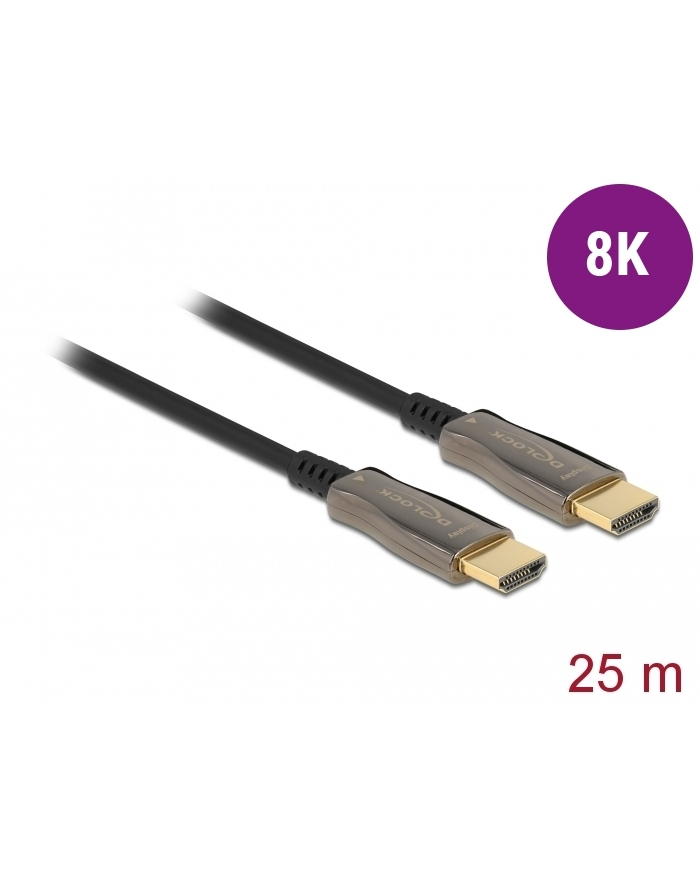 Delock Aktywny Kabel Optyczny Hdmi 8K 60 Hz 25 M główny