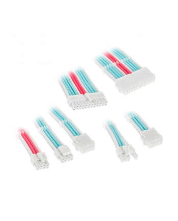 Kolink Core Adept Braided Cable Extension Kit - Brilliant White/Neon Blue/Pure Pink (COREADEPTEKBBP)