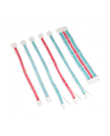 Kolink Core Adept Braided Cable Extension Kit - Brilliant White/Neon Blue/Pure Pink (COREADEPTEKBBP)