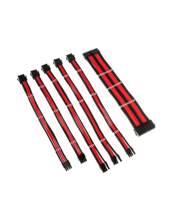 Kolink Core Adept Braided Cable Extension Kit - Black/Red (COREADEPTEKBRD) główny