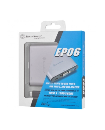 Silverstone adapter USB 3.1-C do USB-A + VGA (SST-EP06C) nr 2