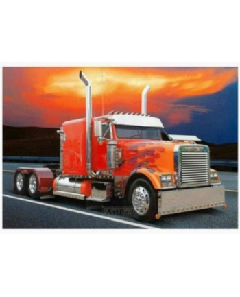 norimpex Malowanie po numerach 40x50cm Ciężarówka czerwona solo nowoczesna, zachód słońca 1008720