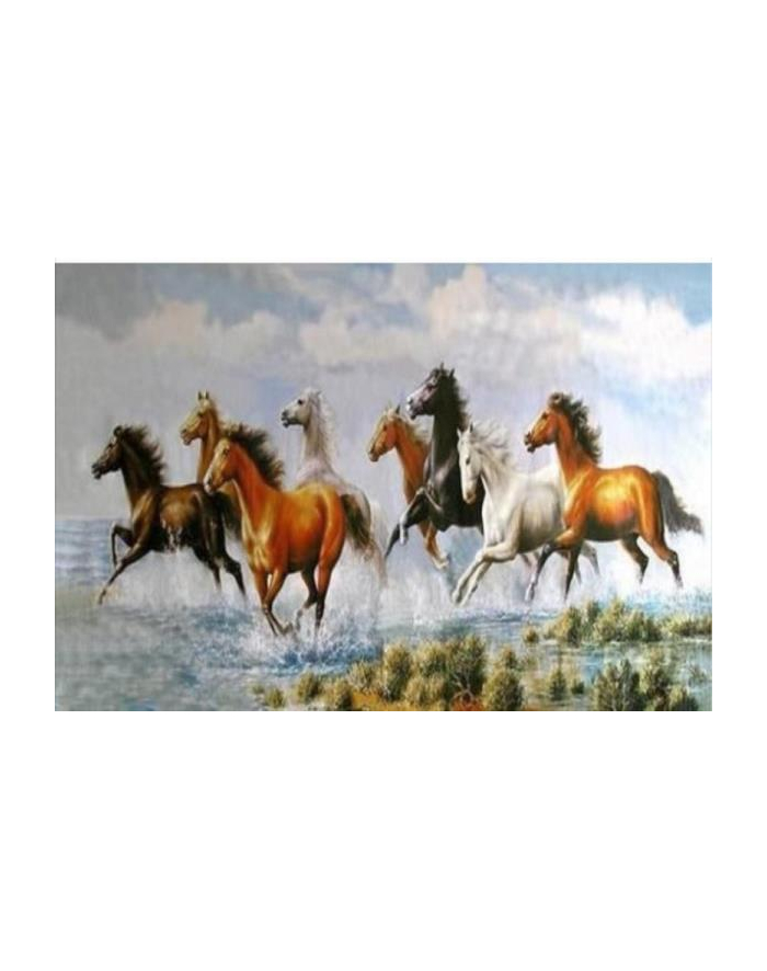 norimpex Diamentowa mozaika Galop koni na wybrzeżu, folia 80x40cm 1009034 główny