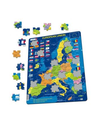 tactic Układanka / puzzle Unia Europejska - Mapa , flagi Larsen
