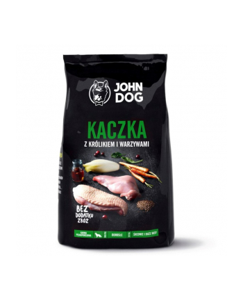 John Dog PREMIUM Ś/D RASY kaczka z królikiem 3kg