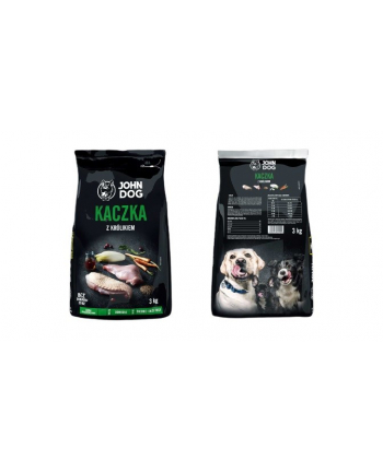 John Dog PREMIUM Ś/D RASY kaczka z królikiem 3kg