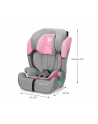Kinderkraft fotelik COMFORT UP i-Size 9-36kg Różowy - nr 3